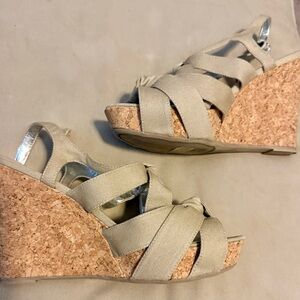 Steve Madden Tan Wedge Sandals